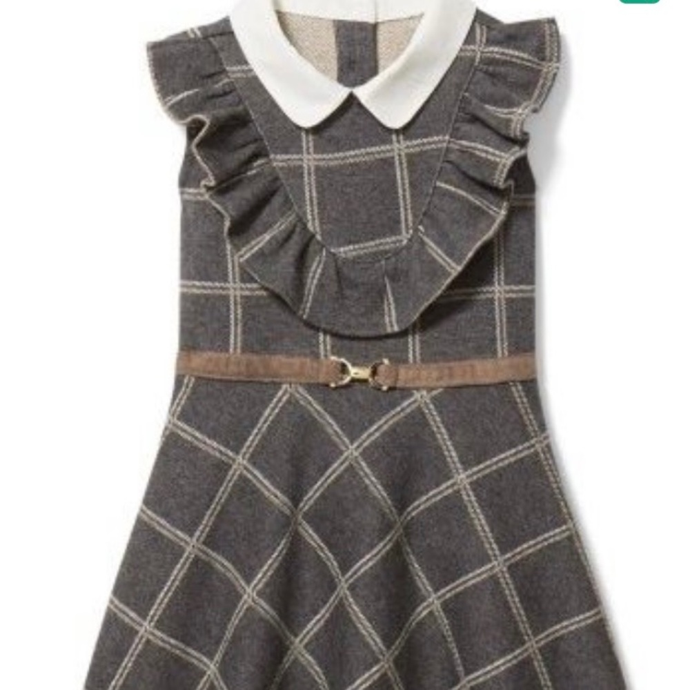 Windowpane Ruffle Ponte Dress - Janie and Jack
